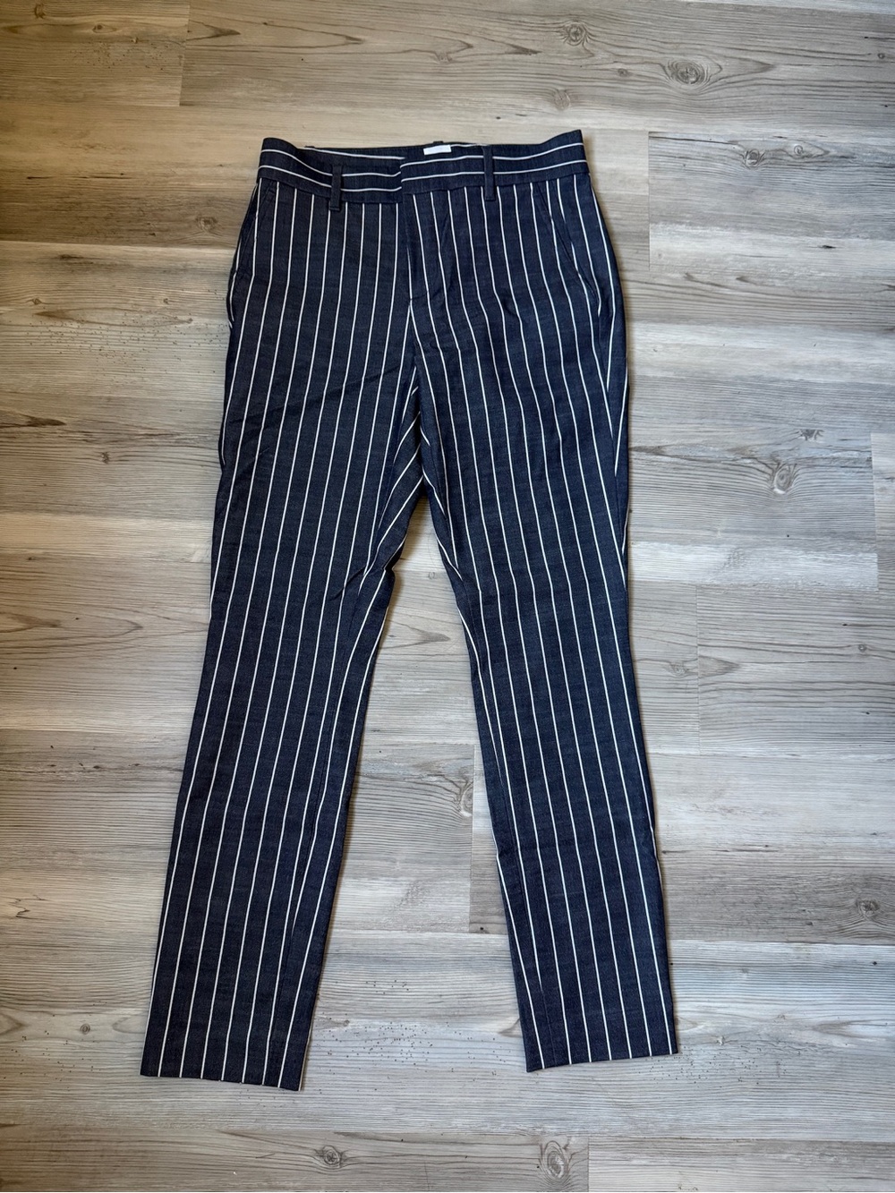 GAP Women's Navy Pinstripe Skinny Trousers